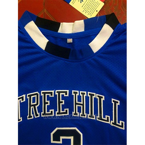 Camiseta Pelicula Tree Hill Nathan Scott NO 3 Azul